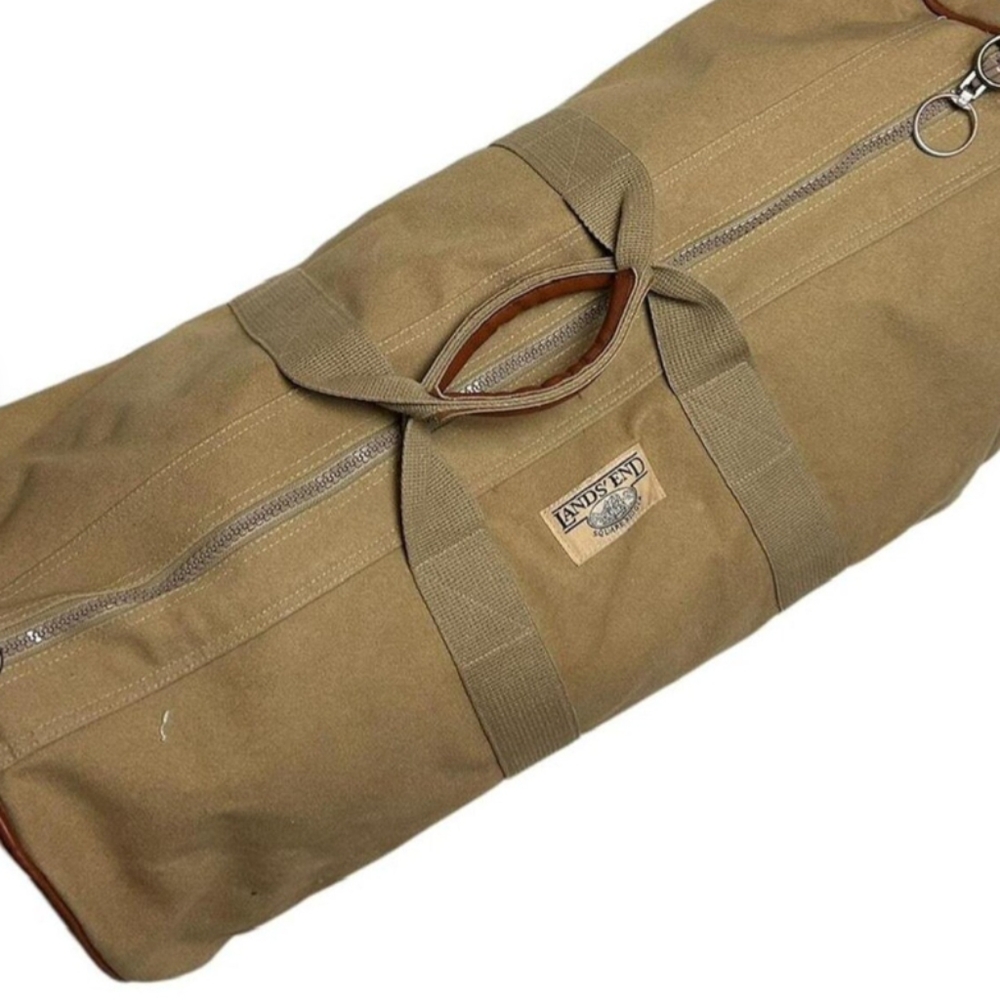 Lands' End Vintage Square Rigger Duffel Bag